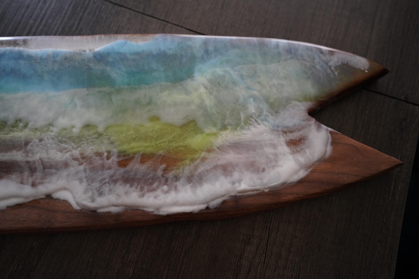 Handmade Charcuterie Board or Serving Tray - Beach Waves - Surf's Up!