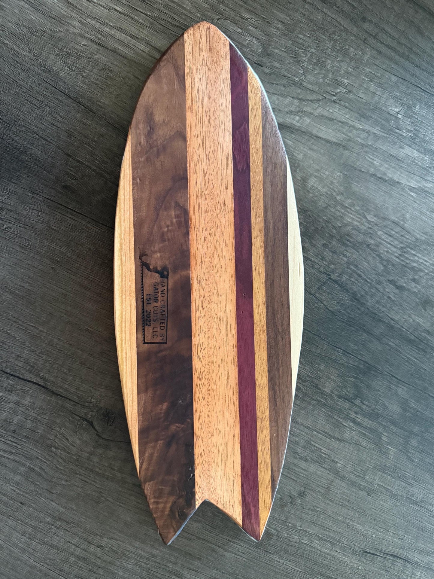 Handmade Surf Charcuterie Board - Ocean Serving Tray