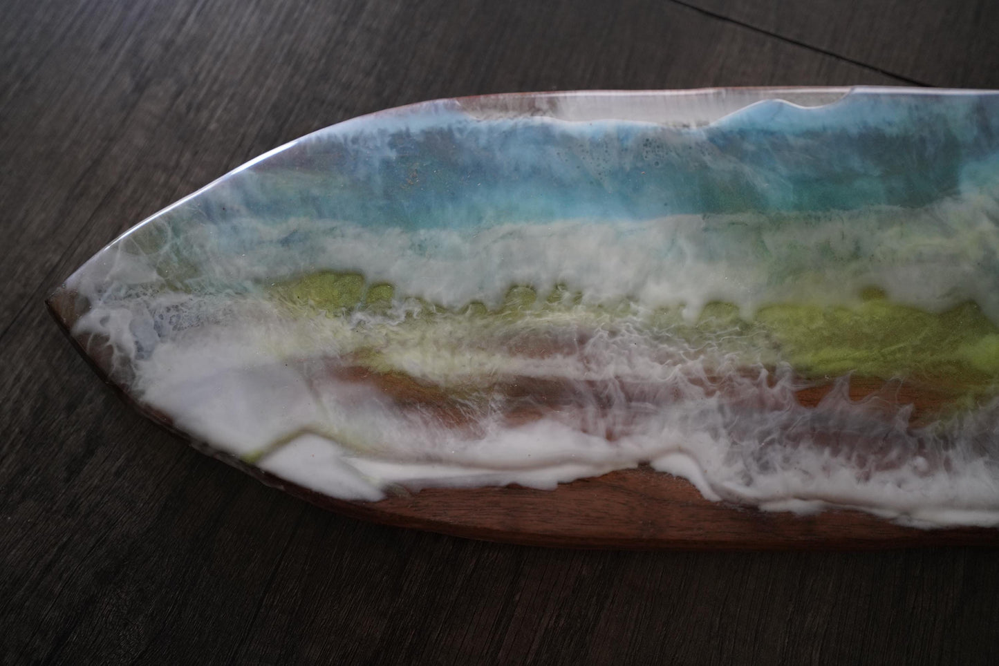Handmade Charcuterie Board or Serving Tray - Beach Waves - Surf's Up!