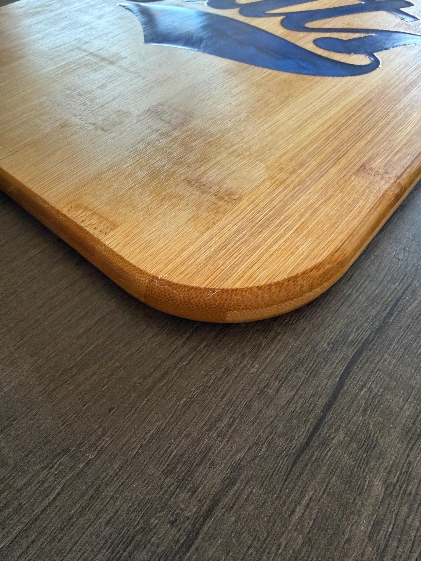 Montana State Bobcats Charcuterie Board | Bamboo with Cats Resin Inlay