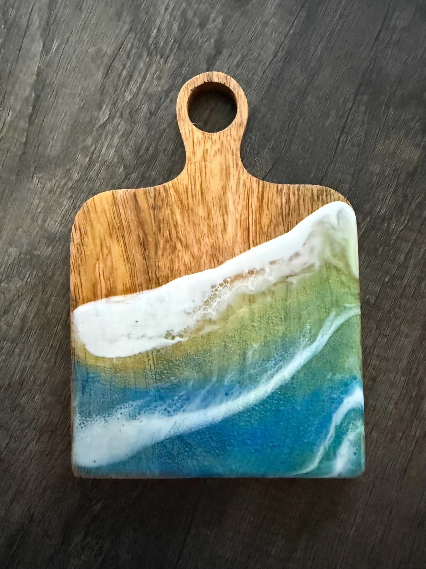 Ocean Resin Appetizer Boards with Hanging Station - Beach House Decor