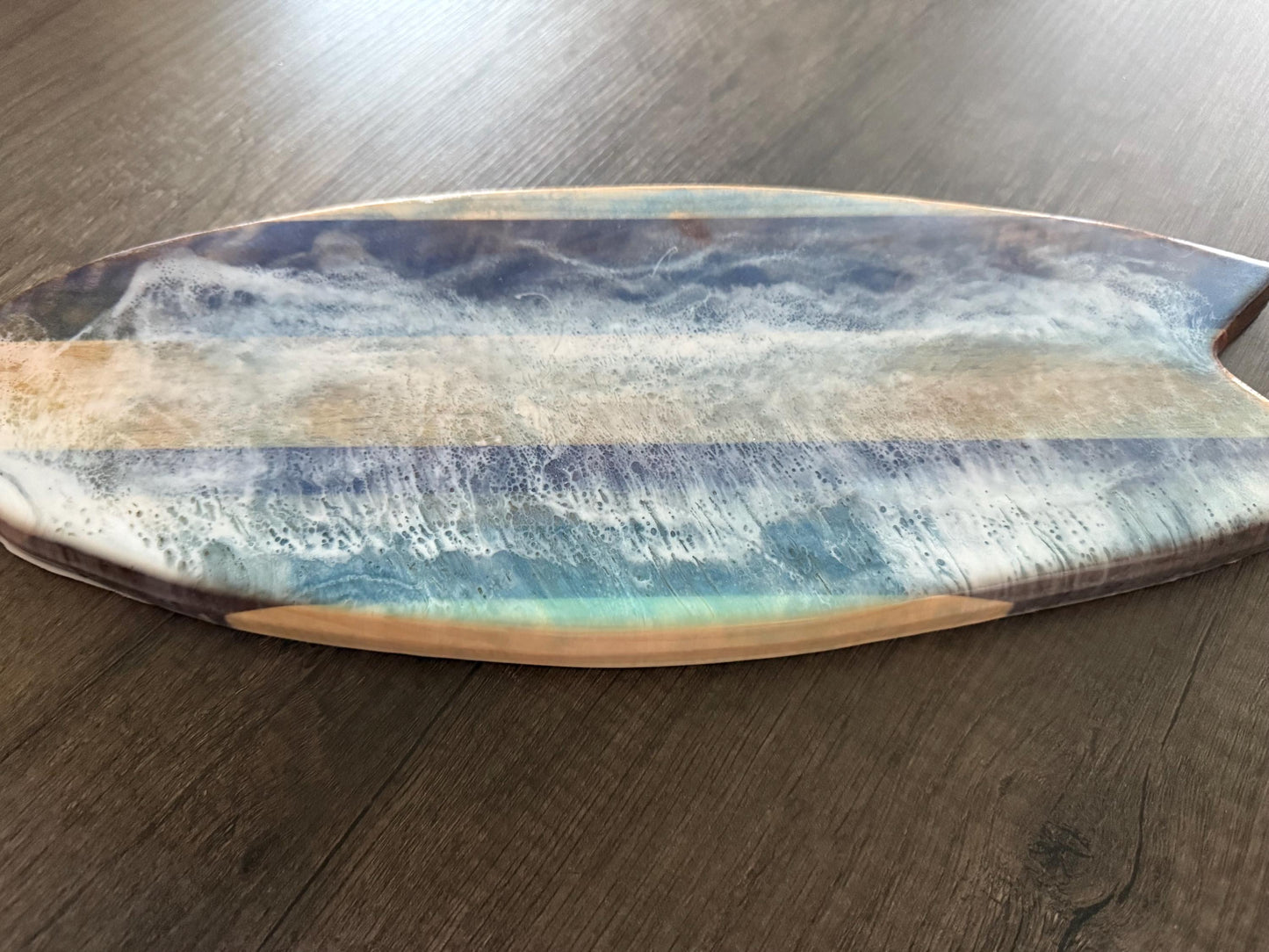 Handmade Surf Charcuterie Board - Ocean Serving Tray