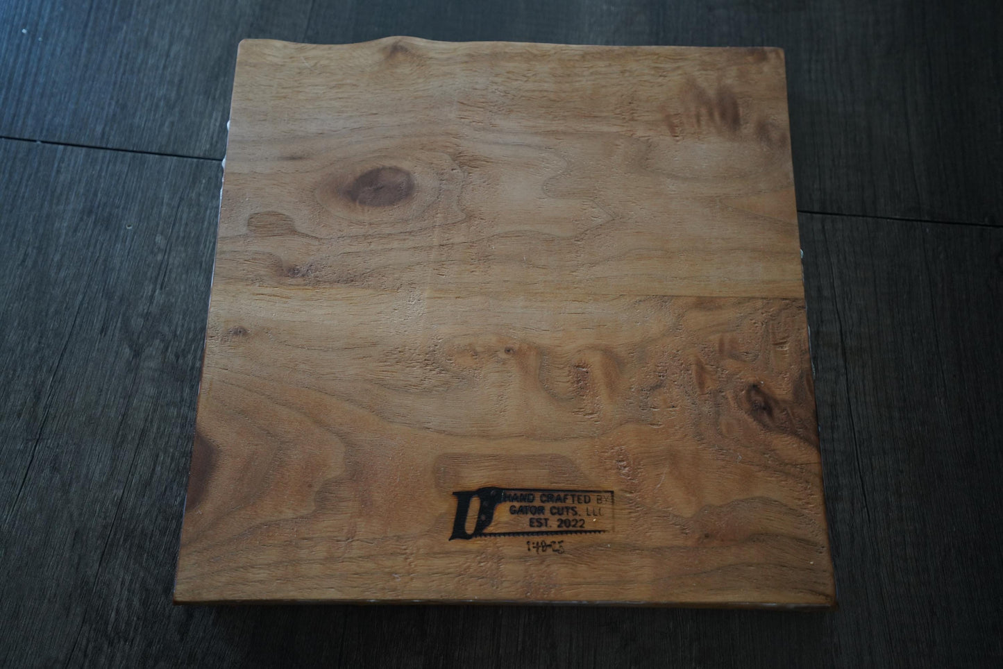 Handcrafted Walnut Charcuterie Board with Ocean Waves Resin Design - Live Edge