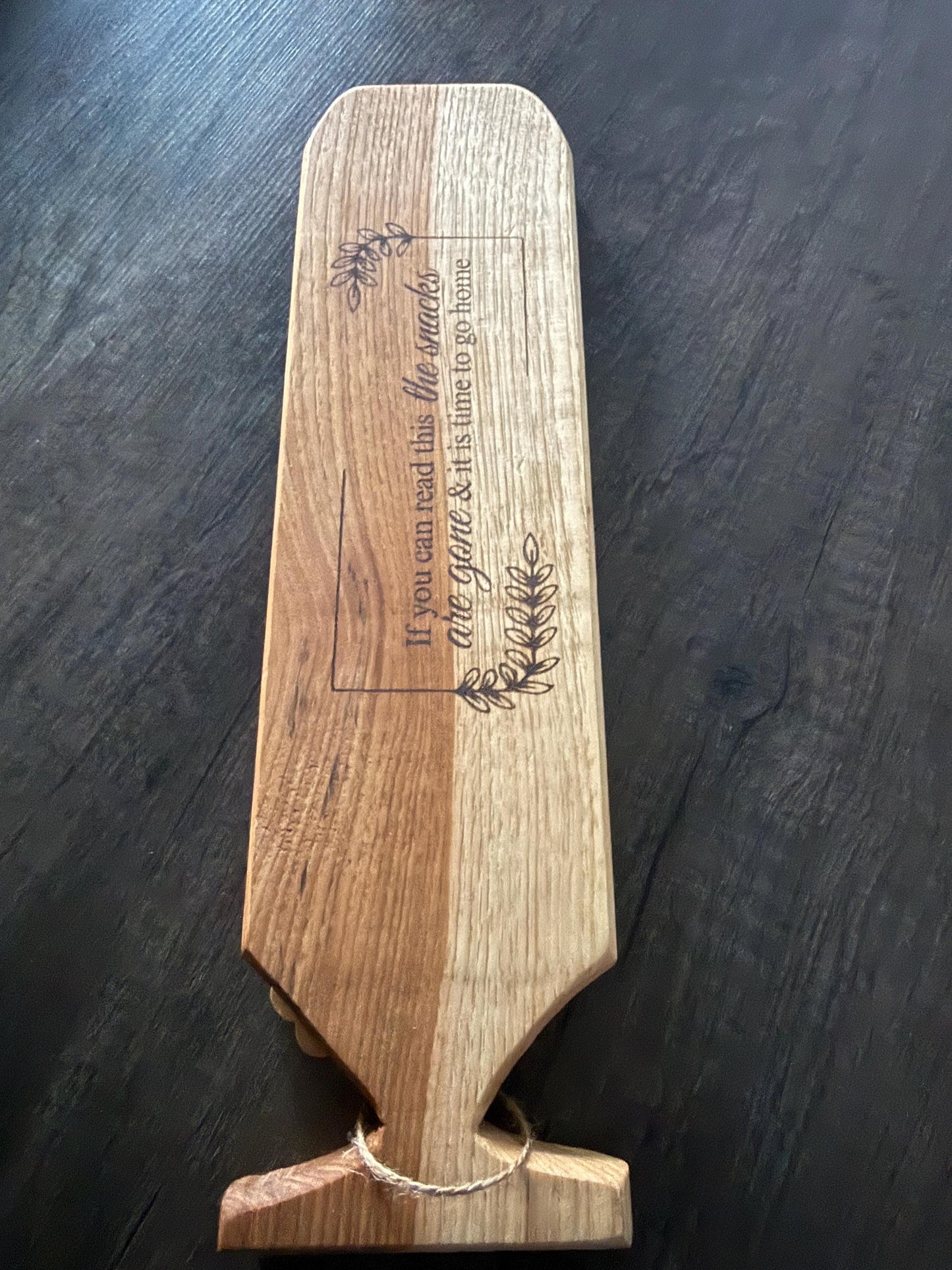 Handmade Hickory Charcuterie Board | Humourous Cheese Tray