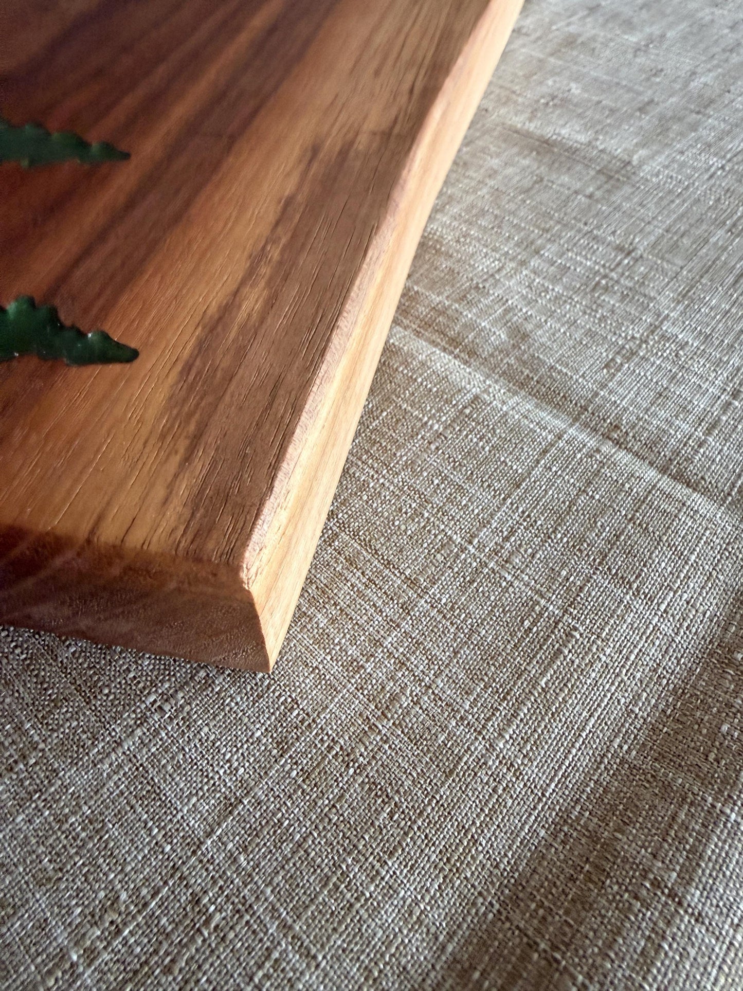 Walnut Resin Charcuterie Board – Handcrafted Serving Tray with Evergreen Inlays