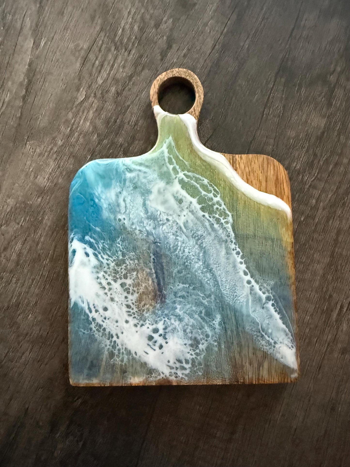 Ocean Resin Appetizer Boards with Hanging Station - Beach House Decor