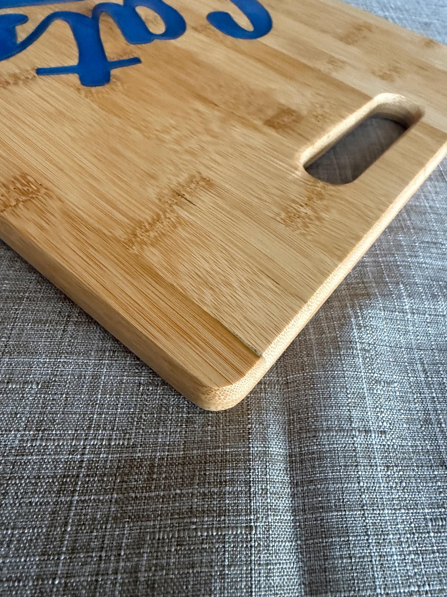 Montana State Bobcats Charcuterie Board | Bamboo with Cats Resin Inlay