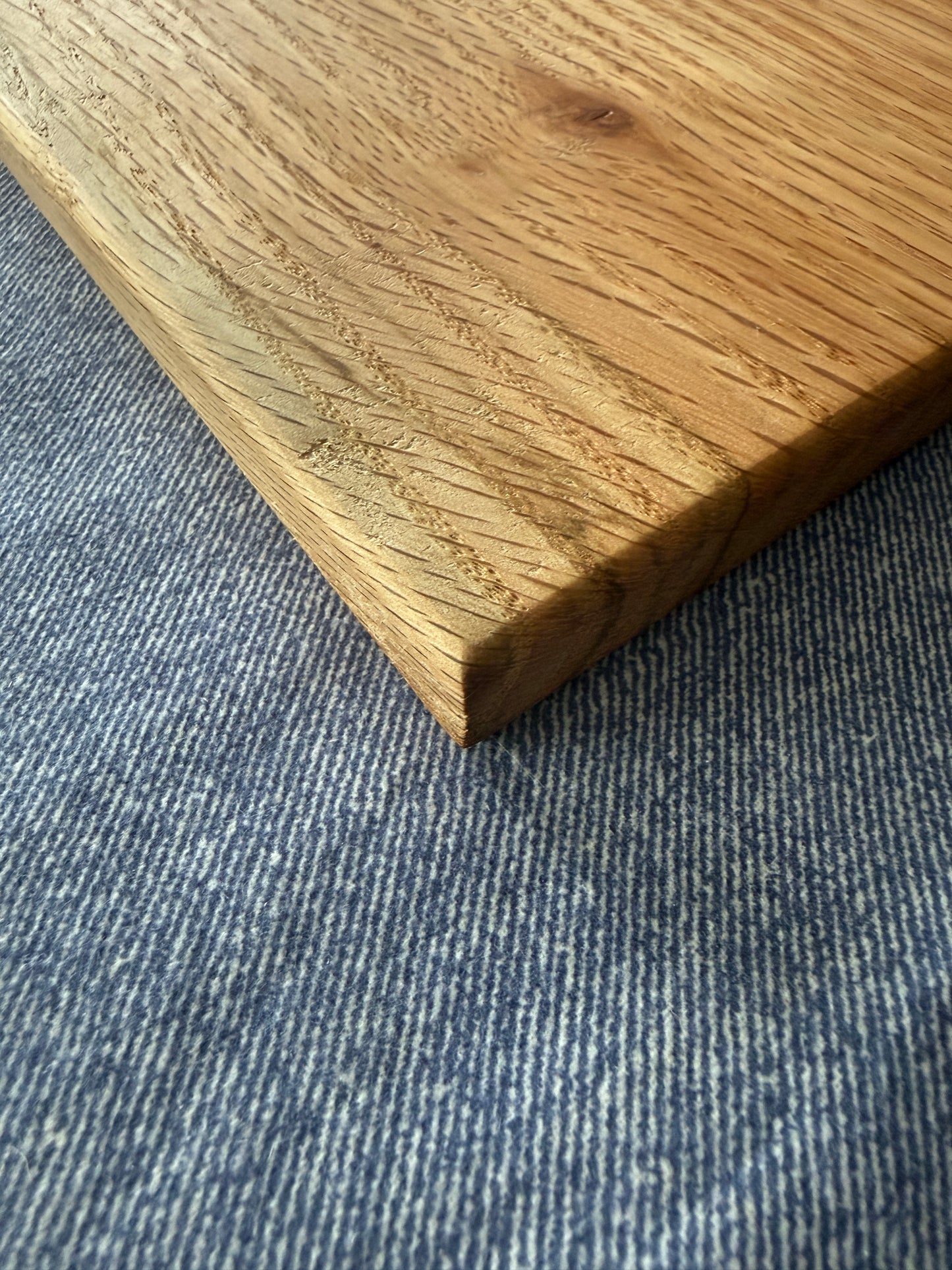 Red Oak Charcuterie Board with Resin Moon, Stars & Evergreen Inlays – Handmade Cheese Serving Gift