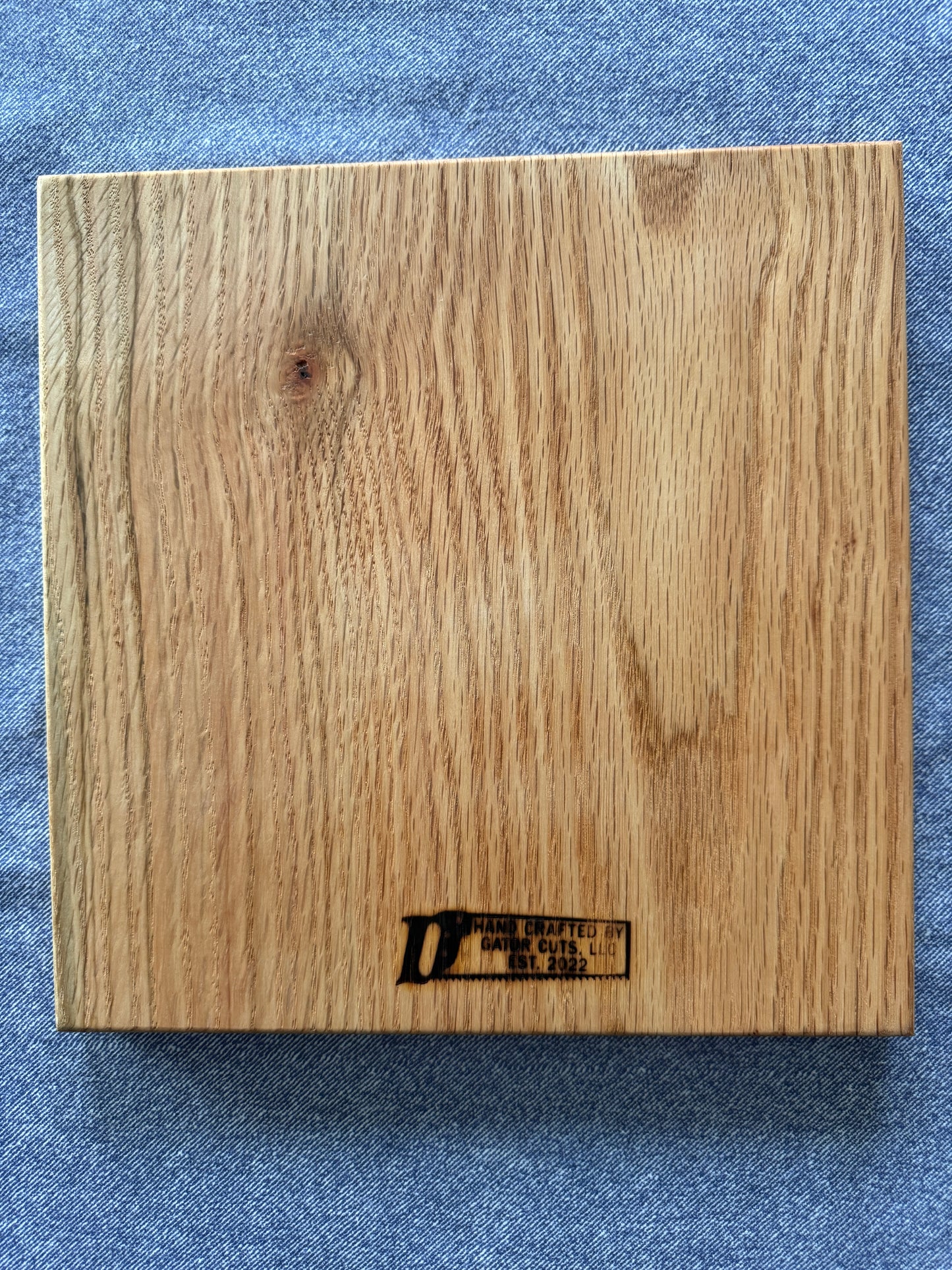 Red Oak Charcuterie Board with Resin Moon, Stars & Evergreen Inlays – Handmade Cheese Serving Gift