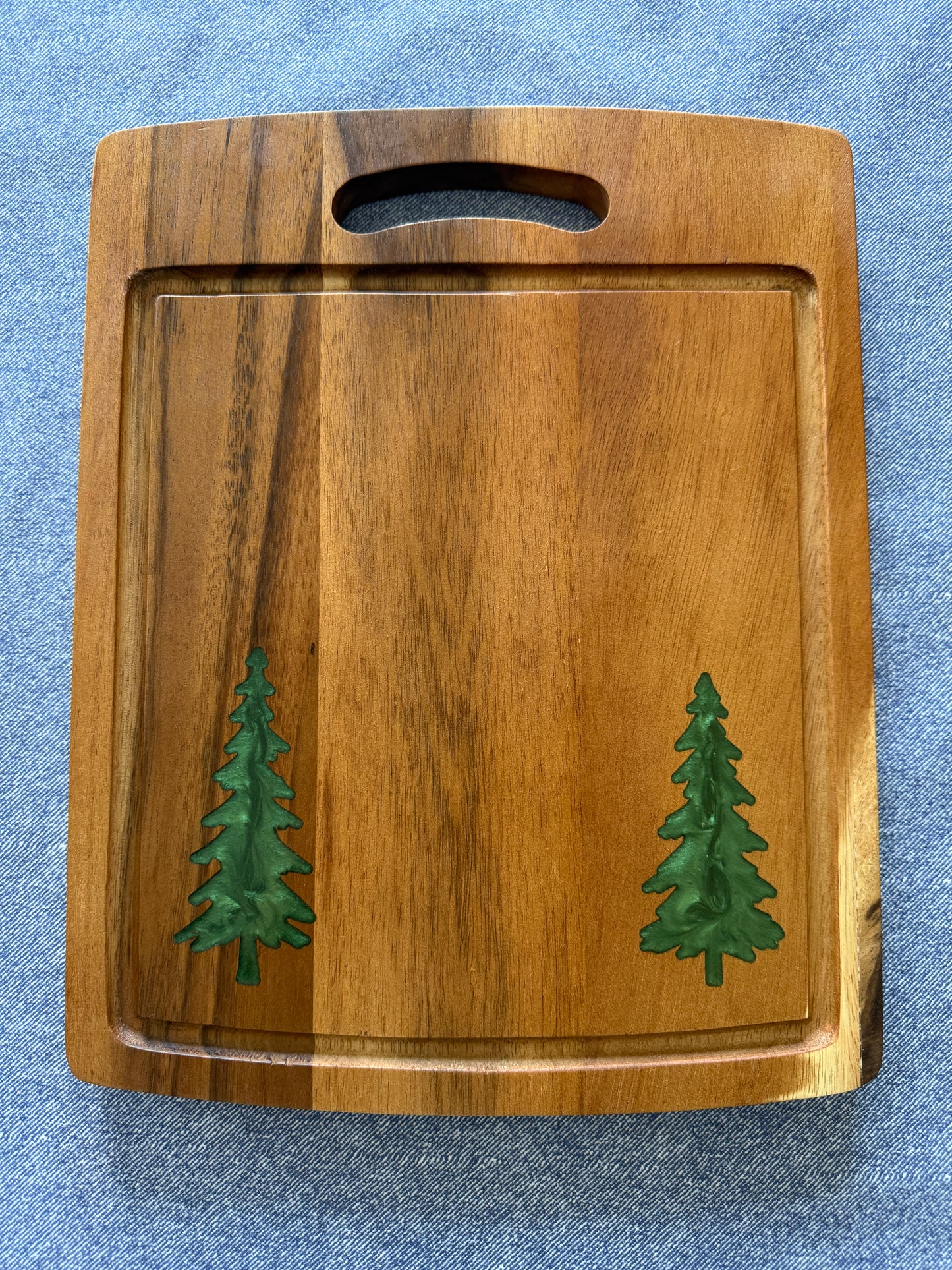 Evergreen Forest Acacia Charcuterie Board