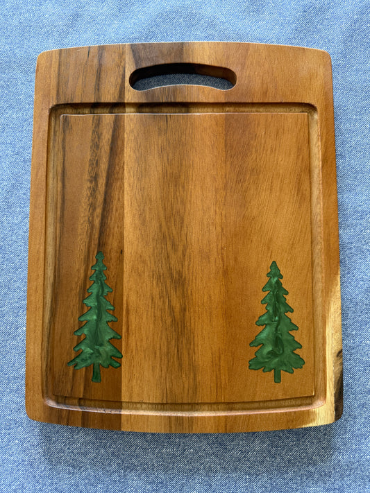 Evergreen Forest Acacia Charcuterie Board