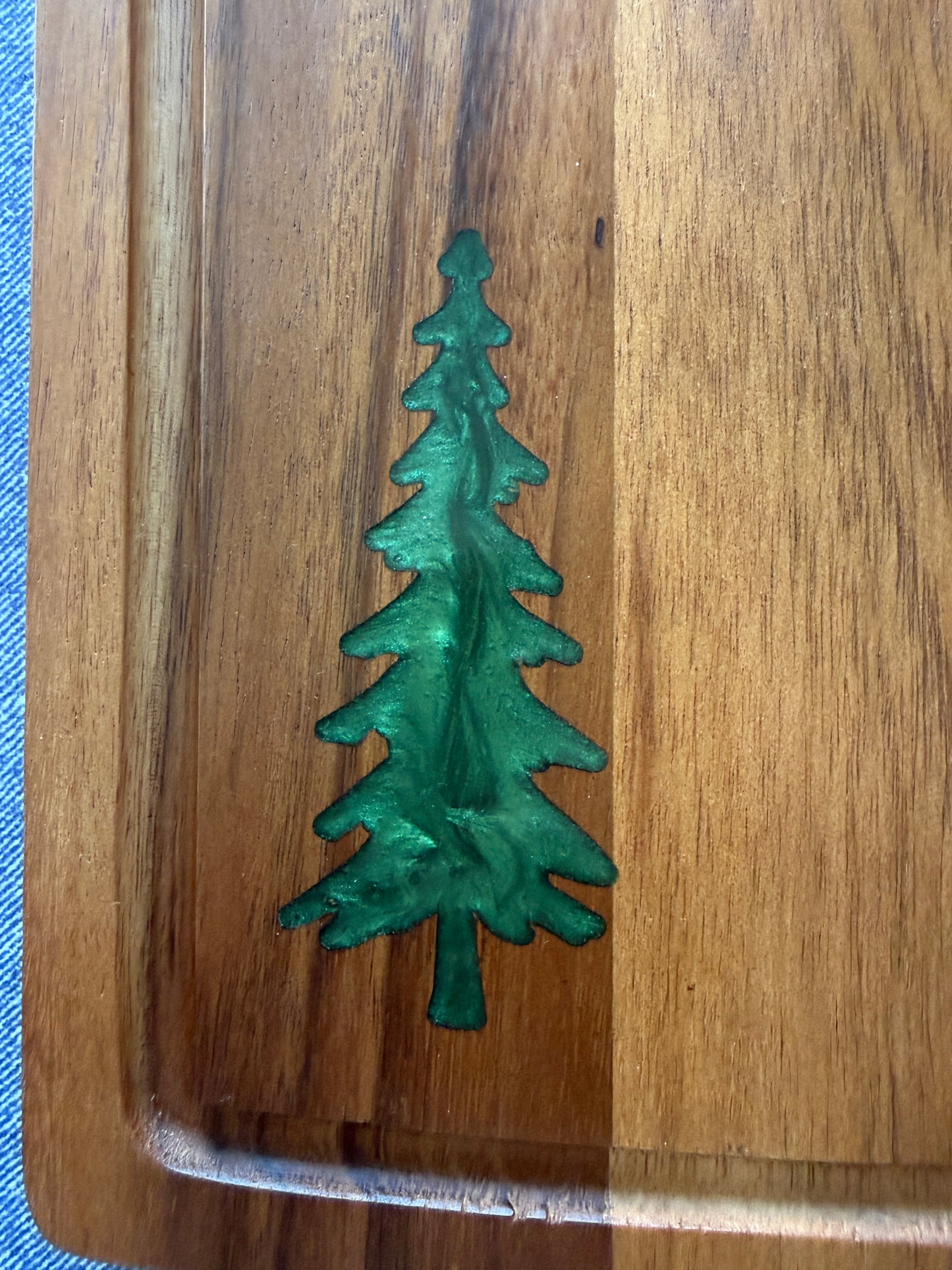 Evergreen Forest Acacia Charcuterie Board