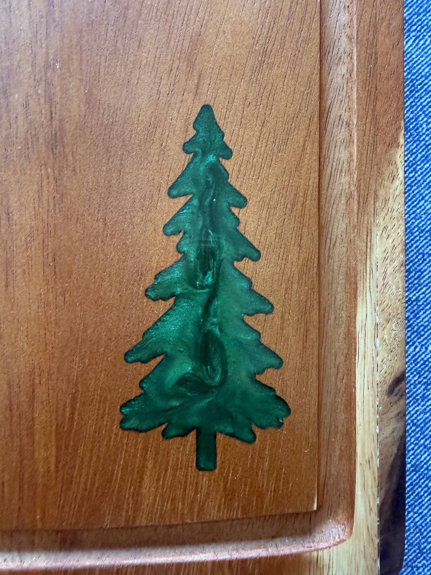 Evergreen Forest Acacia Charcuterie Board