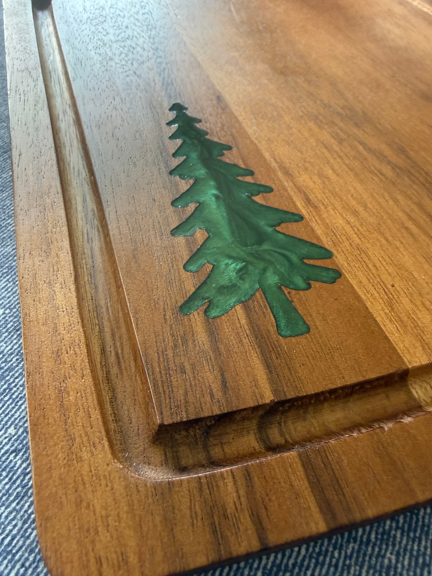 Evergreen Forest Acacia Charcuterie Board