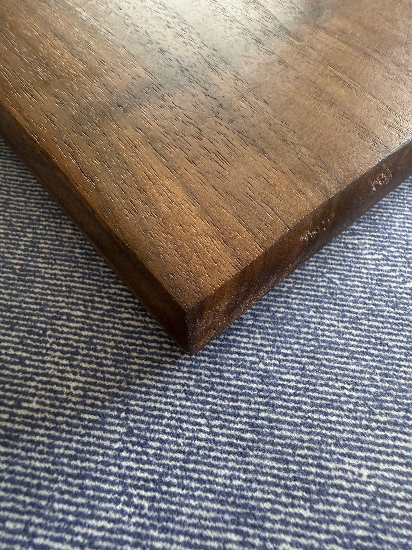 Handmade Walnut Charcuterie Board – Green Epoxy Evergreen Tree Inlay