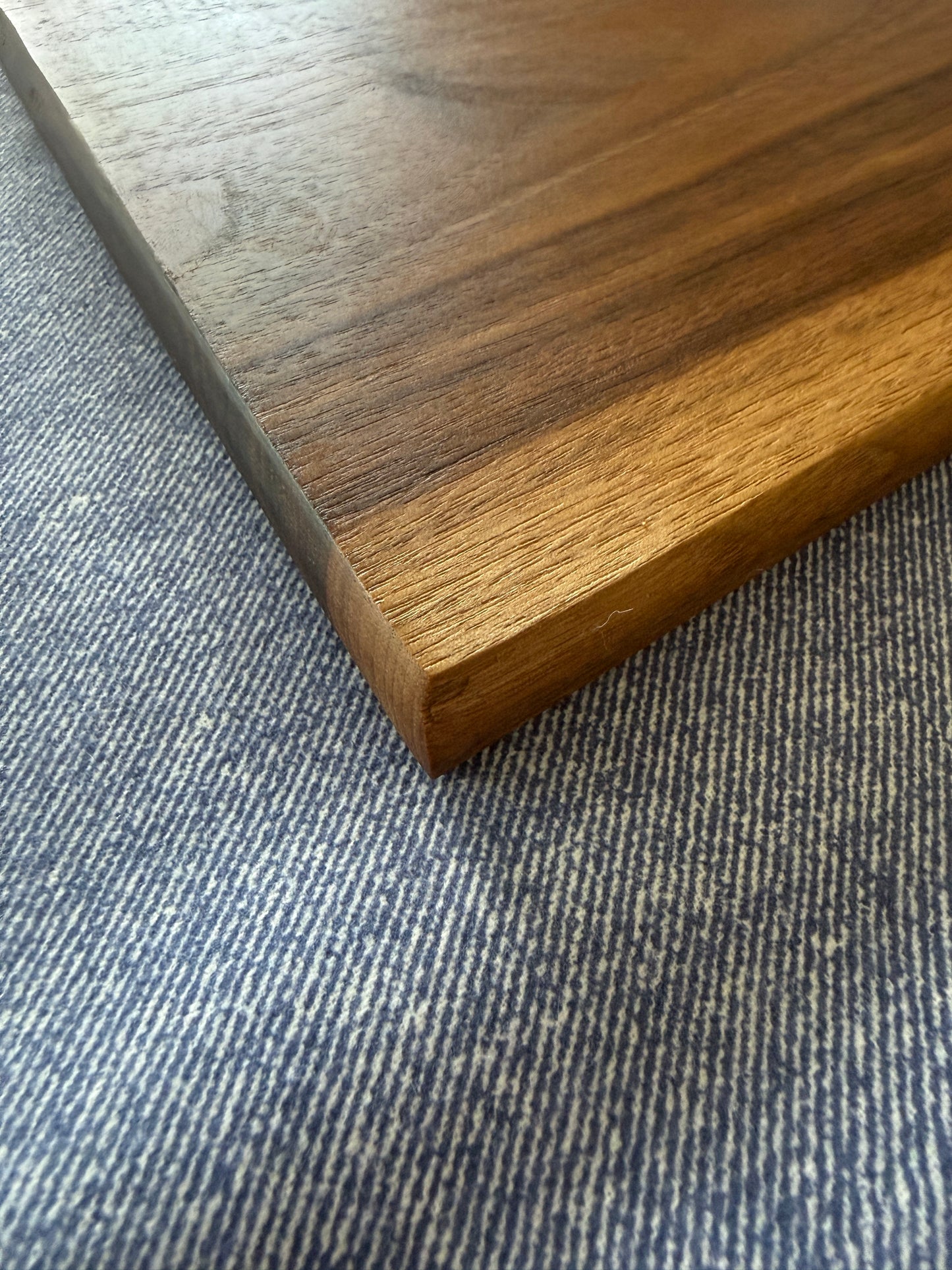 Handmade Walnut Charcuterie Board – Green Epoxy Evergreen Tree Inlay