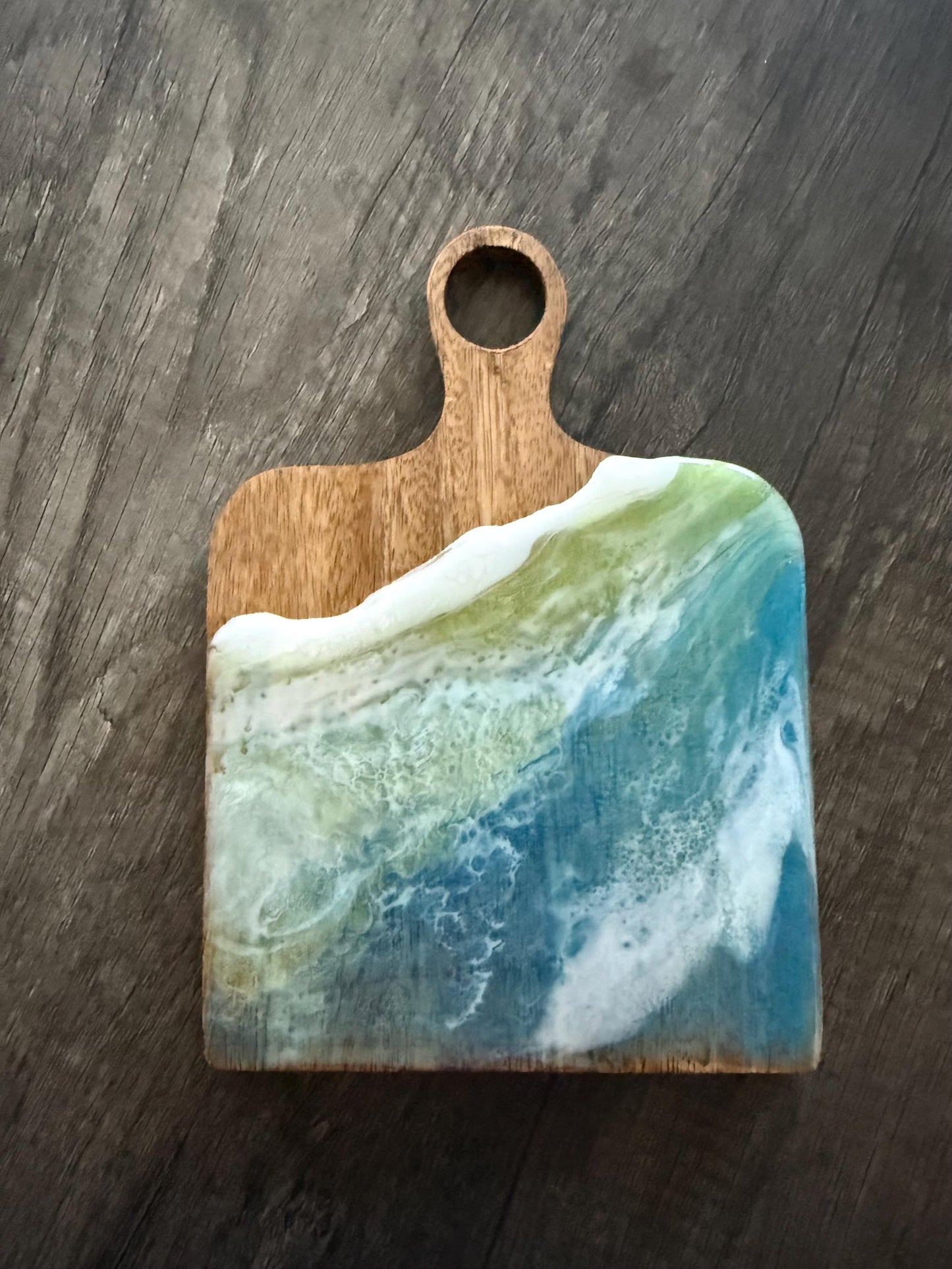 Ocean Resin Appetizer Boards with Hanging Station - Beach House Decor