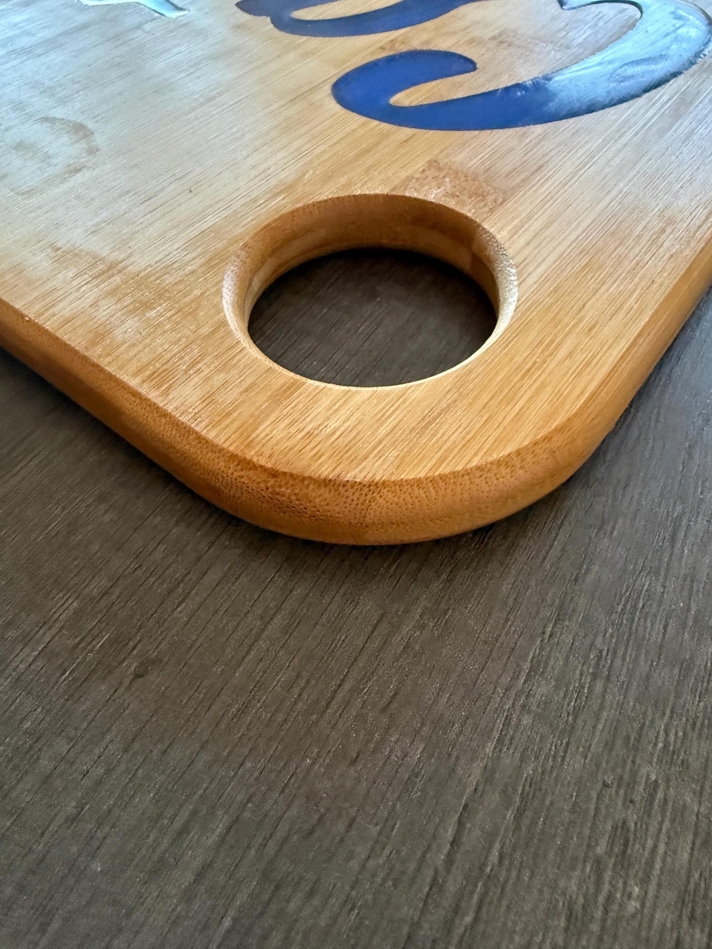 Montana State Bobcats Charcuterie Board | Bamboo with Cats Resin Inlay