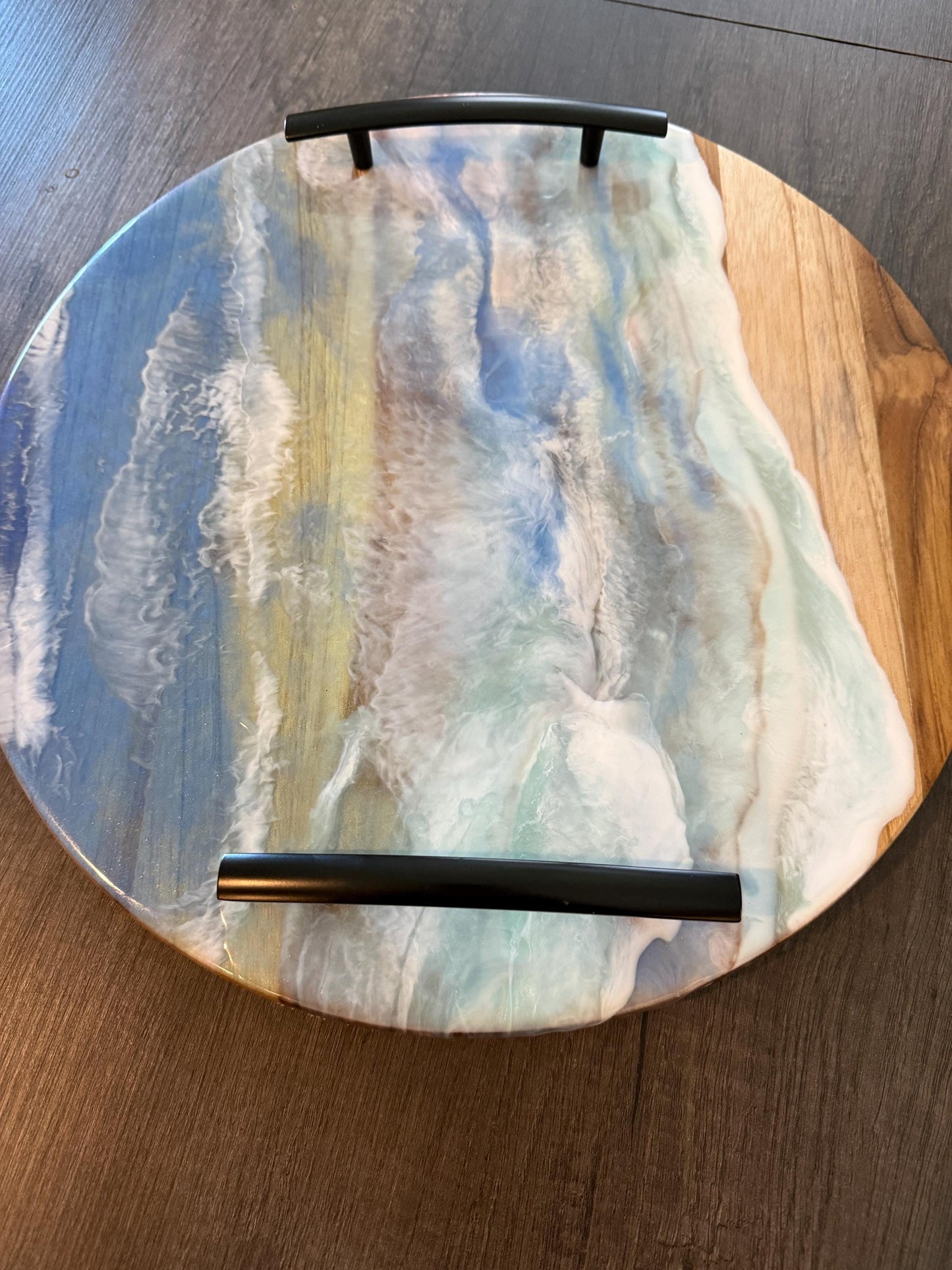 Seaside Chic Resin Serving Tray — Nautical Charcuterie Board