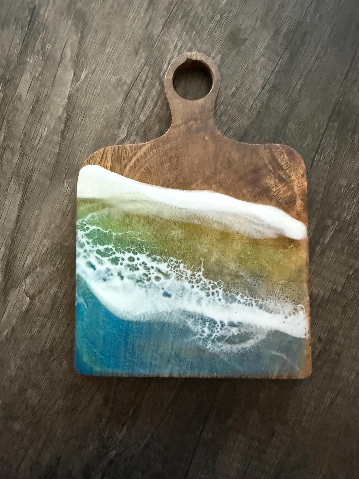 Ocean Resin Appetizer Boards with Hanging Station - Beach House Decor
