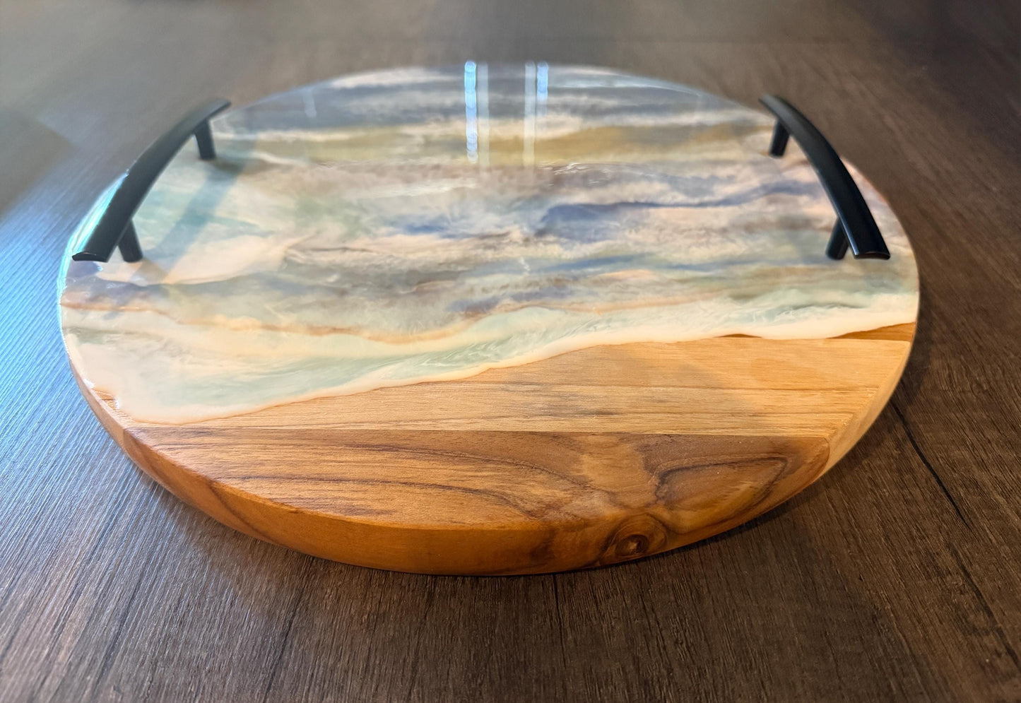 Seaside Chic Resin Serving Tray — Nautical Charcuterie Board