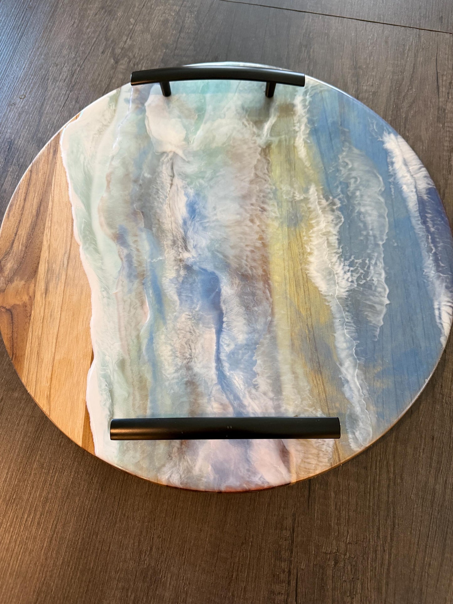 Seaside Chic Resin Serving Tray — Nautical Charcuterie Board