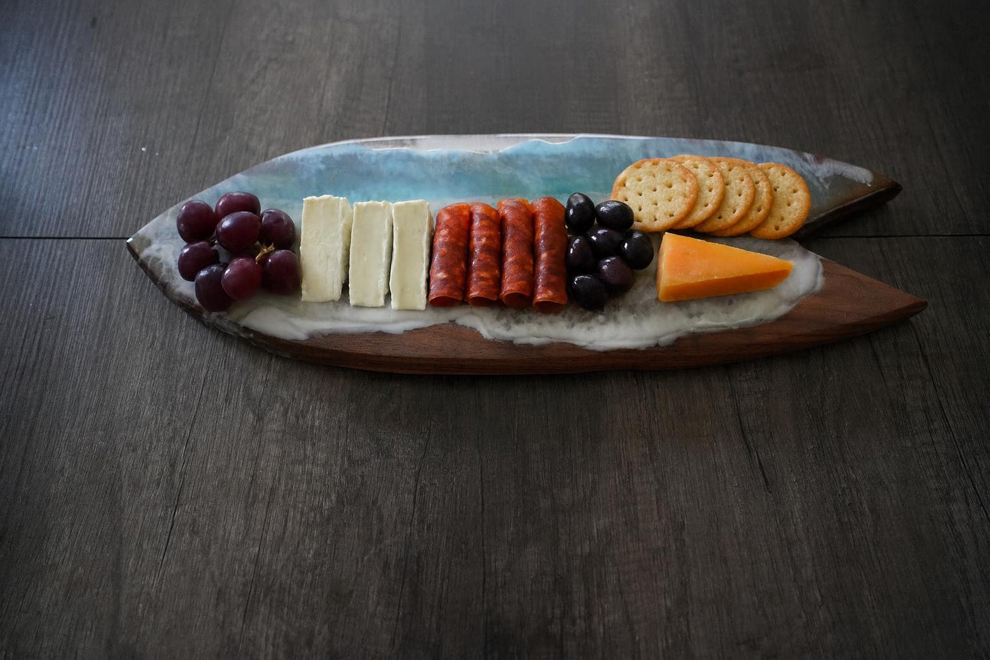 Handmade Charcuterie Board or Serving Tray - Beach Waves - Surf's Up!